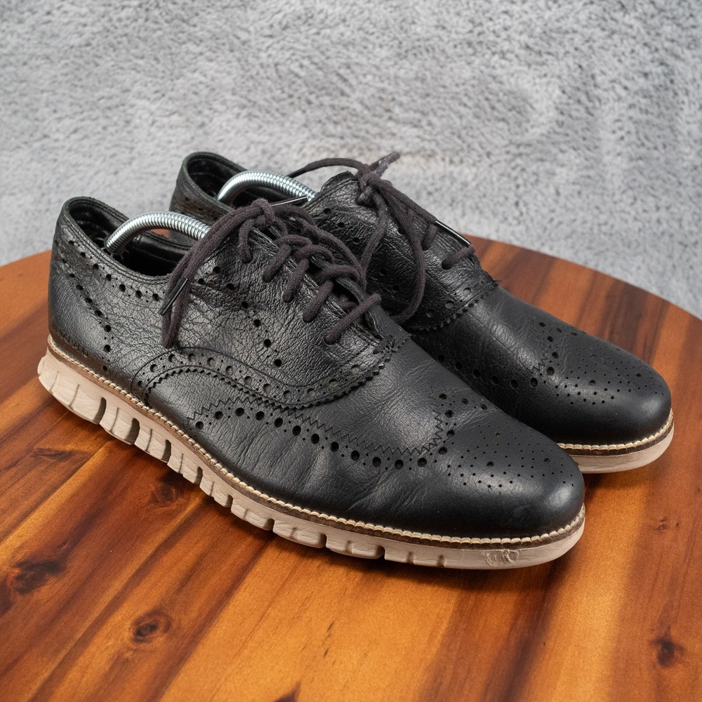 Cole Haan Mens Zerogrand Wing Oxford Black Cobblestone Mens Shoes 10.5 W